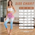 thumbnail image 7 of HELLHERO Musical Note Printed Yoga Pants for Women Breathable Capri Leggings Athletic Workout Leggings with Pockets, M, 7 of 7