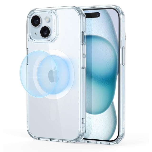 Funda de teléfono ESR para iPhone 15 con MagSafe de grado militar transparente