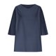 thumbnail image 4 of Vestidos Casuales Para Mujer, Blusas De Mujer De Moda Moda de verano para mujer, cuello en V, ocio, manga tres cuartos, color liso, 4 of 6