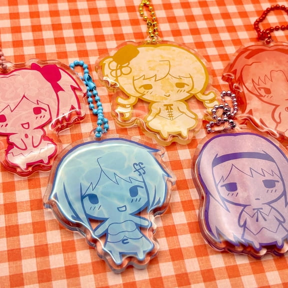 Madoka Magica Chibi 2.5” Keychain Charm (1 keychain)