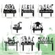 thumbnail image 5 of Moyic Decoración hermosa del ornamento del jardín del metal para la decoración exterior del jardín del jardín exterior Kits de decoración para fiestas Negro A, 5 of 6