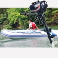 thumbnail image 6 of FETCOI Outboard Motor Boat Engine, 3.5HP 2 Stroke Outboard Motor Marine Inflatable Fishing Boat Engine with CDI Water Air Cooling System (3.5HP 2 Stroke 2.5KW 16''), 6 of 10