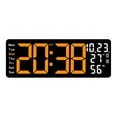 thumbnail image 1 of Ohufall 17.3 Inch Large LED Wall Clock Multifunction Temp Humidity Alarm Clock Clocks For Living Room Bedroom Office Decor, 1 of 6