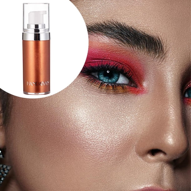 Resaltador Corporal Resaltador de Maquillaje Iluminador Primer Maquillaje de Belleza Resplandor Resaltador para Resplandor Corporal - Bronce dorado Salvador Dali Iluminador Liquid Glow