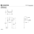 thumbnail image 3 of Kingston Brass VPB33147 Brass Console Sink Legs in Brushed Brass, 3 of 6