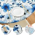 thumbnail image 4 of Pioneer Flower Floral Print Pattern Round Fitted Tablecloth with Elastic Edge,Dining Table Cover Waterproof,Outdoor Round Tablecloth for Camping,Dining,Indoor and Outdoor, 4 of 7