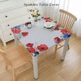 thumbnail image 2 of nygtbtfer Tablecloth, Fitted Table Cover with Elastic for Tables, Botanical Watercolor Table Cloth Outdoor Dinning Party Tablecloths, 2 of 7