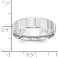 thumbnail image 2 of 14K White Gold Heavy Comfort Fit Fancy Band Ring Size 12, 2 of 5