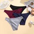 thumbnail image 3 of Bragas de algodón de cintura baja para mujer, ropa interior Sexy, sólida, transpirable, cómoda, M-XXL, 3 of 4