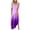 Purple, variant on IROINNID Women's Sleeveless Sundress Round Neckline Summer Casual Dress Loose Long Dress Strapless Gradient Dress