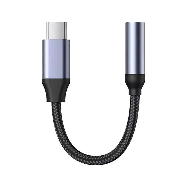 Vntub Clearance USB C To 3.5mm Headphone/Earphone Cable Adapter,Type C Male  Port To 3.5 Mm Female Stereo Audio Headphone Aux Connector 