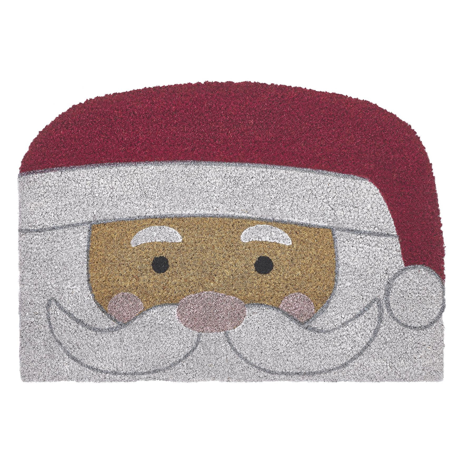 VCNY Home Multi Santa Christmas Outdoor Coir Doormat, 17" x 24
