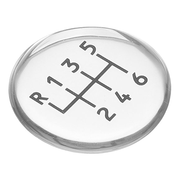 Car Manual Transmission Decal Round Shift Sticker 1 Set for Stick Shift Vehicles
