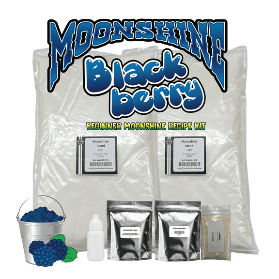 Home Brew Stuff - Beginner Blackberry Moonshine Recipe Kit - Make Your Own Moonshine at Home