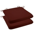 thumbnail image 2 of Outdoor Chair Cushions Set of 2, Water Resistant Patio Seat Cushions with Ties 20x18.5x1.6 Inch, Fade Resistant Slipcovers for Garden Patio Furniture Wicker Chairs Bench, 2 of 5