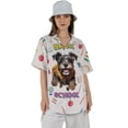 thumbnail image 4 of Back to School Cute Schnauzer Hawaiian Shirt Breathable Summer Unisex Merch Miniature Schnauzer Dog Lover - 13010, 4 of 6