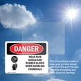 thumbnail image 6 of (2 Pack) Wear Face Shield And Rubber Gloves Chemicals OSHA Danger Sign, 6 of 7