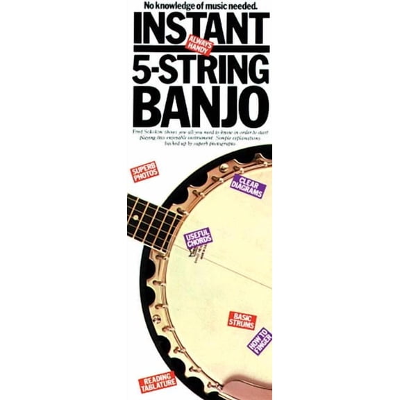Banjo Instant 5-String Banjo: Compact Reference Library, (Paperback)