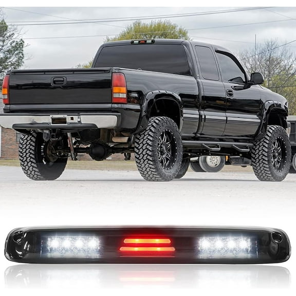 Third 3rd Brake Light for 1999 2000 2001 2002 2003 2004 2005 2006 2007 Chevy Silverado GMC Sierra 1500 2500 HD Classic Waterproof High Mount Stop LED Third Brake Light, OEM# 5978318 16525205