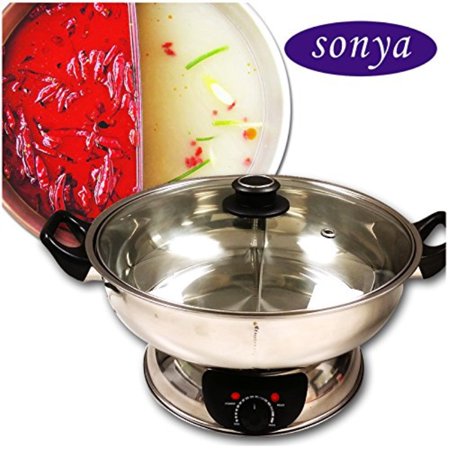 Sonya Shiu Shiu Hot Pot Electric Mongolian Hot Pot W/DIVIDER UL Approved