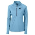 thumbnail image 2 of Women's Cutter & Buck Light Blue Old Dominion Monarchs Adapt Eco Knit Stretch Recycled Half-Zip Pullover Top, 2 of 3