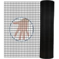 thumbnail image 2 of 36 inch×50 ft Black Vinyl Coated Hardware Cloth 19 Gauge 1/4 inch Black PVC Hardware Cloth, Black Welded Wire Fence Supports Poultry-Netting Cage-Home Improvement and Chicken Coop, 2 of 11