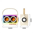 thumbnail image 3 of Altavoz Bluetooth Sonido Portátil Altavoz Música Radio Inalámbrica FM Mini Altavoces Duales Bluetooth Audio, 3 of 8