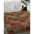 thumbnail image 2 of Ahgly Company Indoor Square Abstract Brown Oriental Area Rugs, 6' Square, 2 of 6
