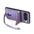 thumbnail image 6 of Feishell for Google Pixel 9 / 9 Pro, Wallet Case with Card Holder Leather Card Slots Kickstand Shockproof RFID Blocking Magnetic Clasp Protective Cover for Women Men for Google Pixel 9 / 9 Pro, Purple, 6 of 12