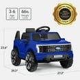 thumbnail image 2 of Best Choice Products Kids 12V Ride On Car Officially Licensed Ford Lightning Truck w/ Remote, LED Lights - Blue, 2 of 9