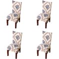 thumbnail image 1 of Stretch Dining Room Chair Slipcovers Spandex Fabric Removable Washable Chair Protector Cover for Dining Room, Hotel, Ceremony, Wedding, Party (Bb, 4 Per Set), 1 of 7