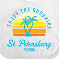 thumbnail image 4 of Inktastic Summer Enjoy the Sunshine St. Petersburg Florida in Blue Boys or Girls Baby Bib, 4 of 4