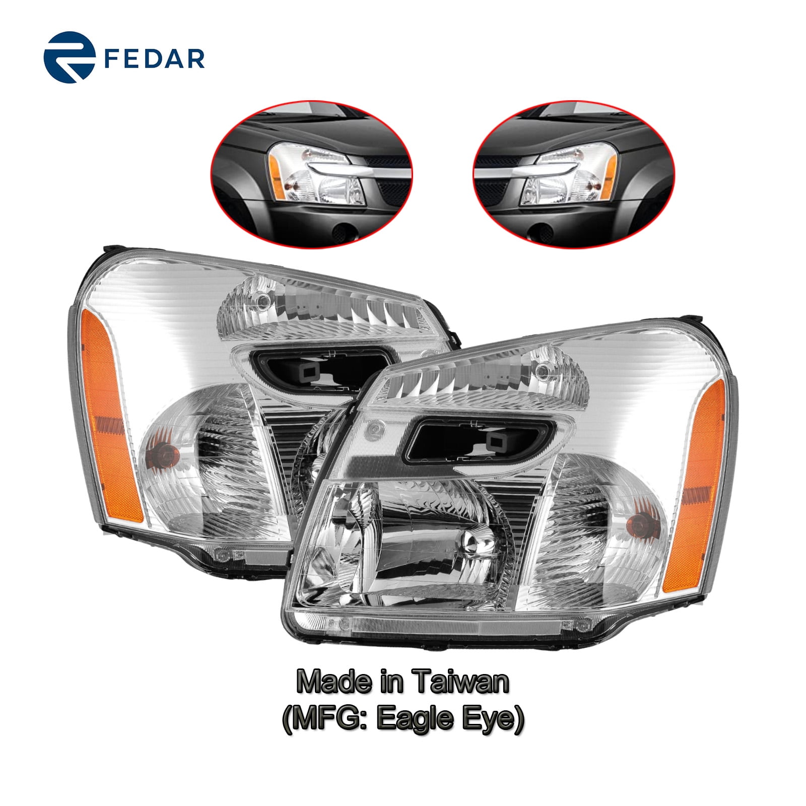 Headlight Fit Chevrolet Equinox 2005 2006 2007 2008 2009 Pair