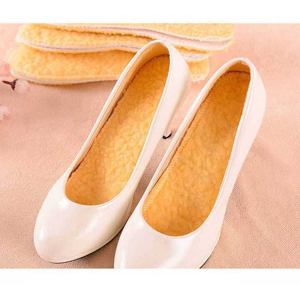 2 Paires De Semelles Chauffantes Hiver - Doublure Flanelle épaisse Avec Coussinet Silicone, Pour Chaussures, Bottes Et Baskets - 11