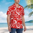 thumbnail image 5 of Heart Love Hawaiian Shirts For Men, Summer Short-Sleeve Relaxed-Fit Button-Down Shirts X-Large, 5 of 9