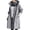 Grey, variant on Belted Trench Coat Women, Mid-Length Rain Jacket, Casual Fall Trench Black Xl , Coat
