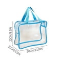 thumbnail image 2 of 2 Pcs Toy Storage Bags Large Clear Board Game Containers Zipper Pouches Waterproof Travel Organizer for Building Blocks Puzzles Books Orange, 2 of 3