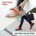 thumbnail image 2 of Welnove Shoe Tongue Pads Memory Foam Shoe Padding Cushion Soft Self Adhesive Inserts Filler for Boots Leather Shoes Loafers,2 Pairs,Size L,Black Color, 2 of 7