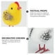 thumbnail image 4 of 8 piezas de pollo de simulación modelos decorativos de pollo adorno de Pascua accesorios de fiesta, 4 of 7