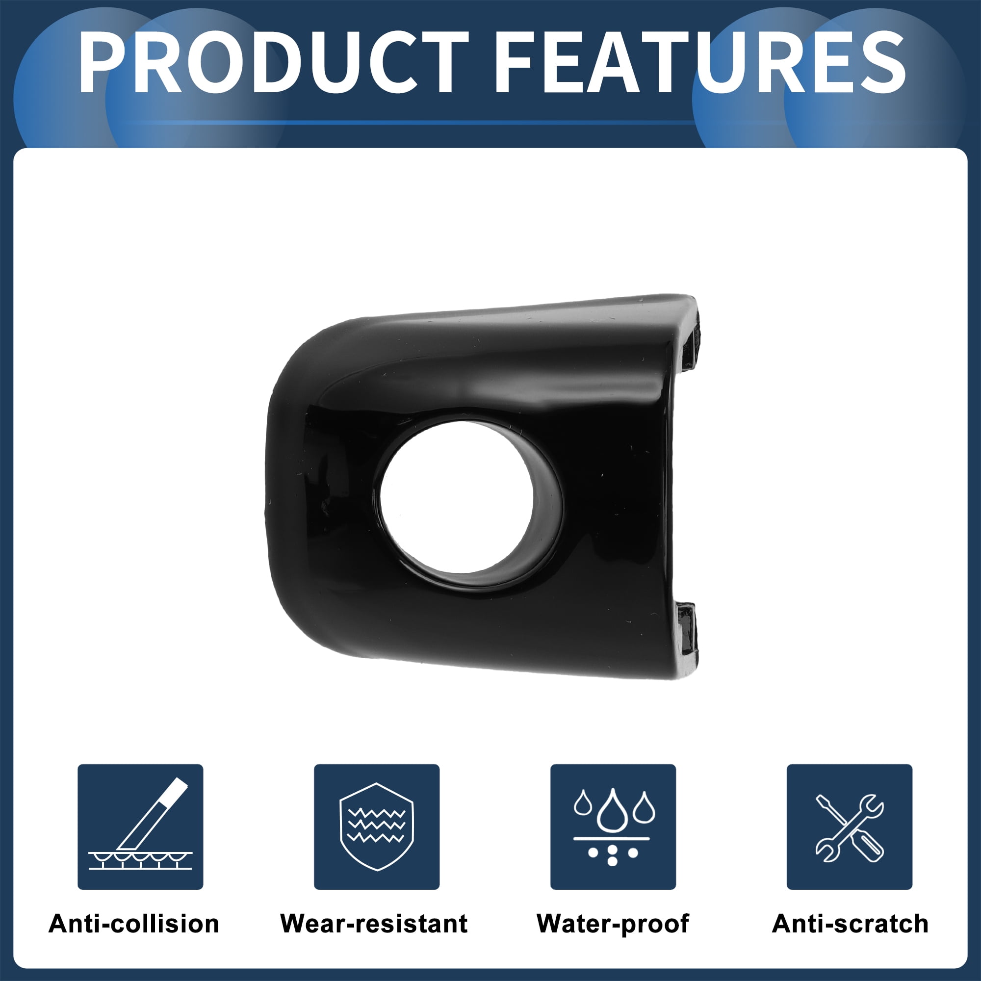 Unique Bargains Front Left Door Handle Cover for Audi A4/Avant 2013-2015 ABS Black 1 Pc
