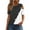 White, variant on Inverlee Womens Button Up Shirts Casual Cold Shoulder Short Sleeve Tops Dressy Casual Plus Size Solid Color T Shirts Flowy Work Tunic Blouse Summer Fashion