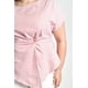 thumbnail image 4 of Blusa de corte asimetrico Roman Fashion /Tallas Extras, 5107 (Rayas rojo) rojo 38, 4 of 7