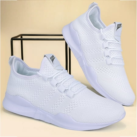 

Men‘s Running Shoes Couple Knit Breathable Lightweight Running Shoes Outdoor Athletic Walking Sneakers Spring And Summer