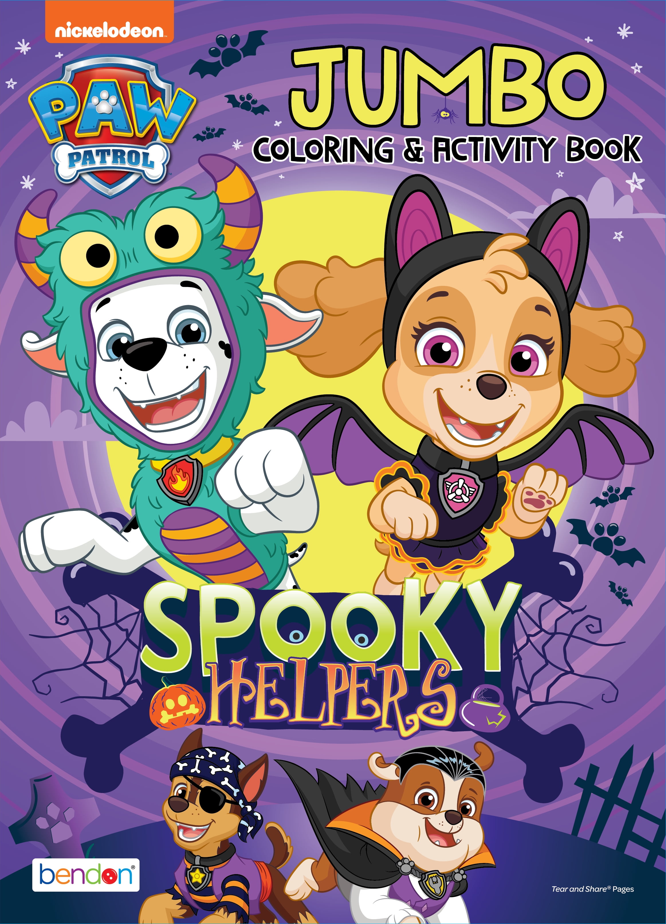 Nickelodeon Paw Patrol 64 Page Halloween Coloring Book, Paperback
