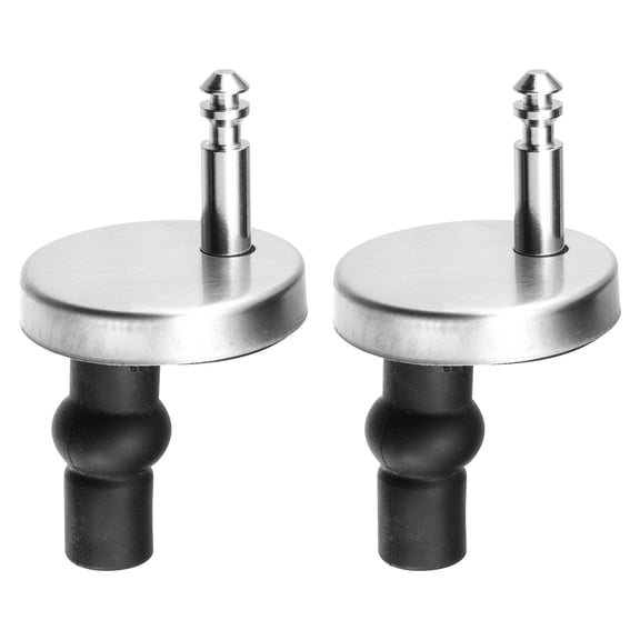 2 Set Toilet Seat Hinge Fixings with 45m/1.77" Base, for Top Fixing Bolt Expansion Screw Cover Buckle
