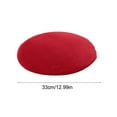 thumbnail image 3 of Soft Round Chair Cushion, Thickened Fleece Bar Stool Cover, Seat Cover with Elastic Bands for Secure Fit, Sturdy Comfortable Pad for Bar Stools Dining Chairs and Counter Stools, Red, 1pc, 3 of 7