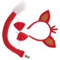 thumbnail image 4 of 1 Set Cute Fox Ears Headband And Tail Set With Bow Tie Animal Ears Headband Halloween Party Decorations For Kids Adults Cosplay Stage Performance, 4 of 4