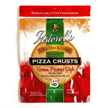 Pastorelli Ultra-Thin and Crispy Pizza Crust 8.75 oz each (4 Items Per