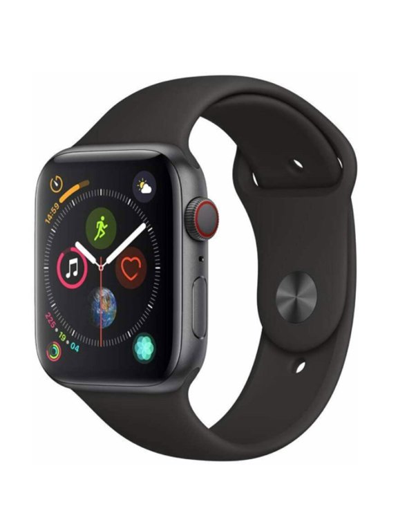 Pre-Owned Apple Watch Series 5, Smart Watch, Aluminum, A2095 (GPS + Cellular), 12 Hour Battery Life, ECG, fall detection, Space Gray/ 44mm