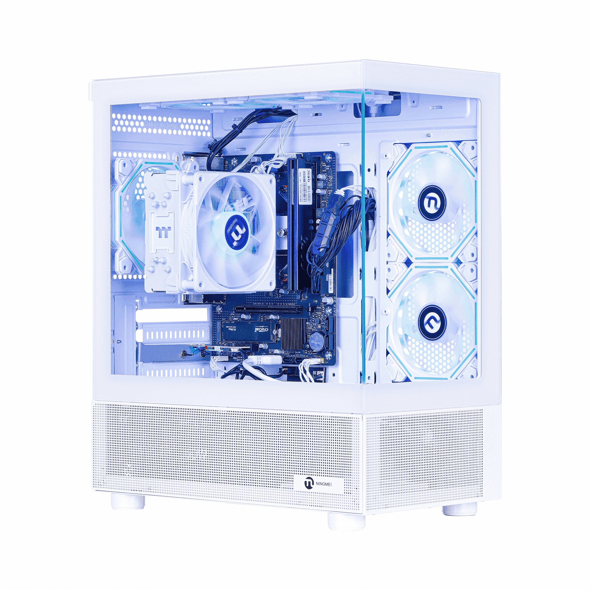 Ningmei Lumishore Gaming PC AMD Ryzen 7 5700G 16GB RAM 1TB SSD WiFi Windows 11 PC Gaming